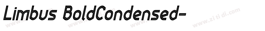 Limbus BoldCondensed字体转换